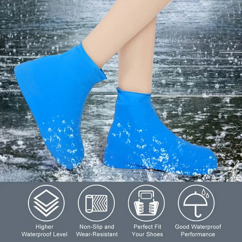 Botas de chuva antiderrapantes reutilizáveis